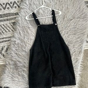 Black corduroy dress